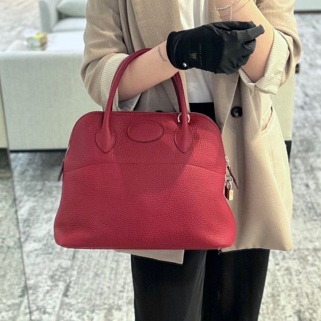 Ginza Xiaoma - Bolide 31 in Rouge Grenat Clemence leather