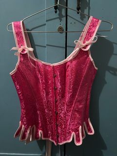 Hot pink corset