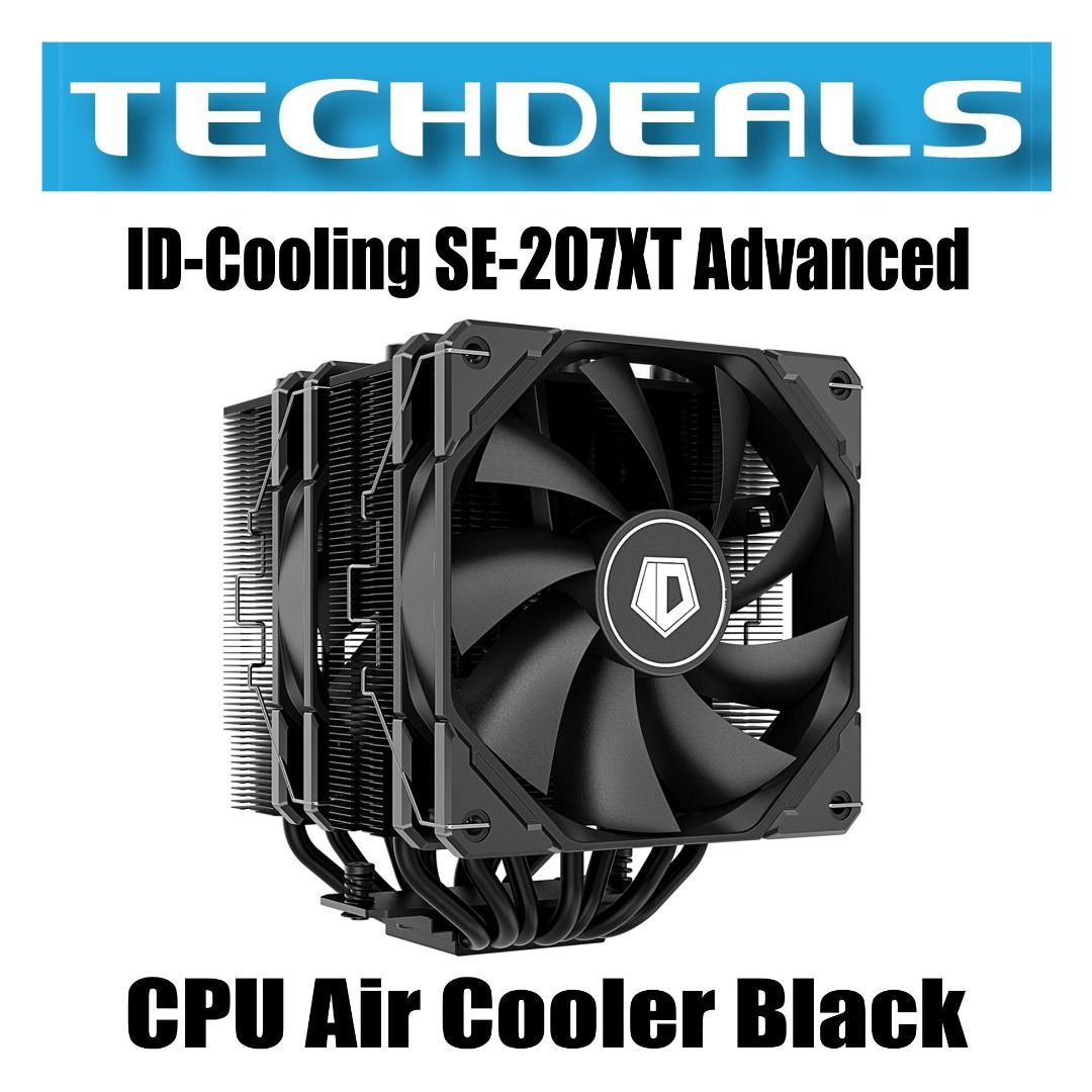 ID-Cooling SE-207XT Advanced CPU Air Cooler Black, Computers & Tech ...