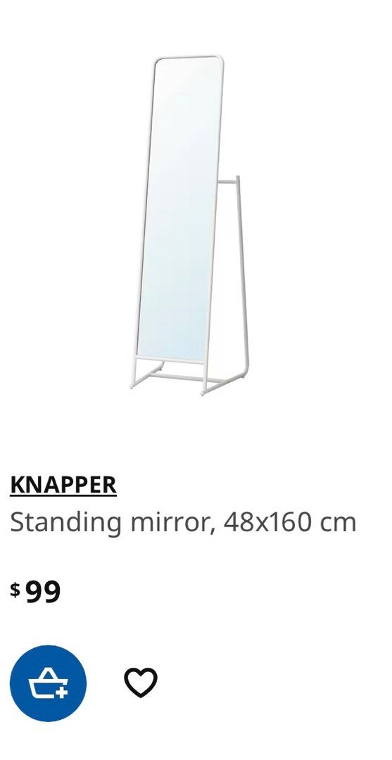 Ikea Standing Mirror and Furniture & Home Living, Furniture