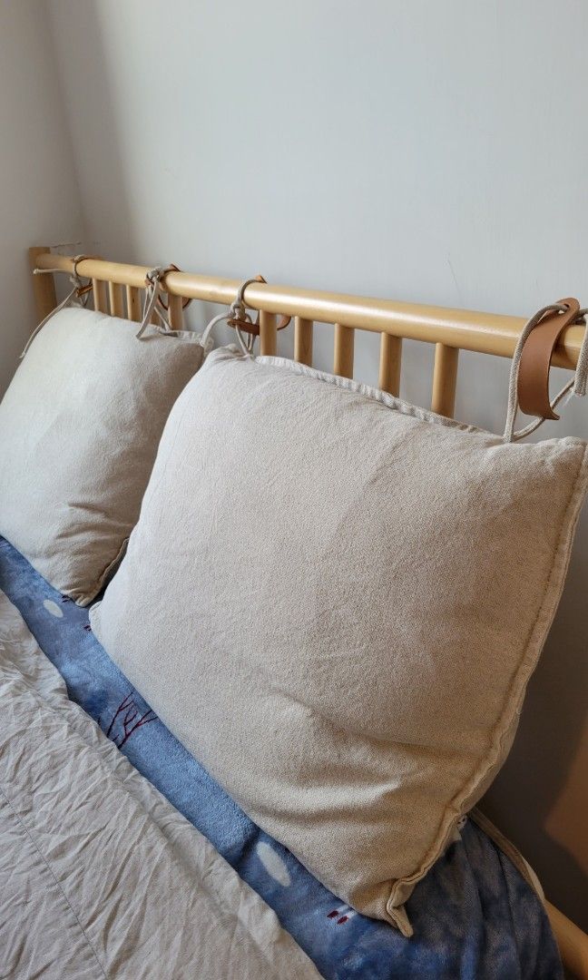 Ikea Wooden Bed Frame Queen Size (Bjorksnas Collection), 傢俬＆家居, 傢俬