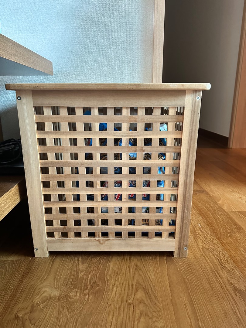 IKEA wooden storage, Furniture & Home Living, Furniture, Shelves