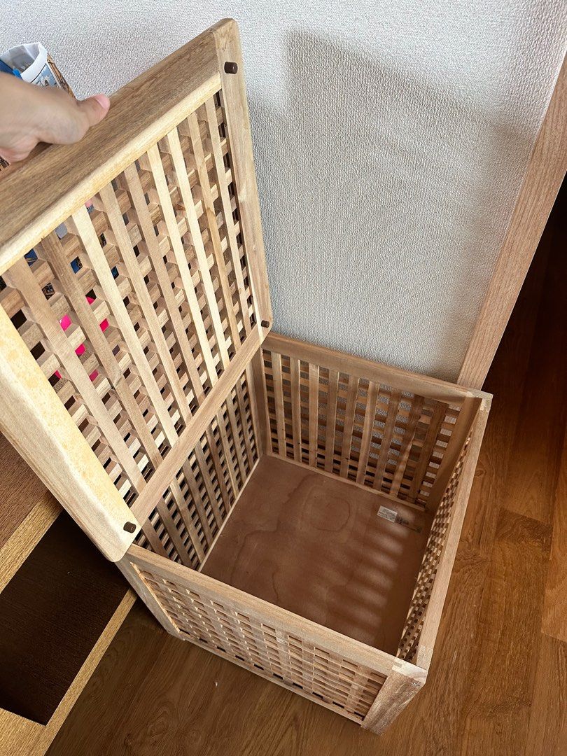 IKEA wooden storage, Furniture & Home Living, Furniture, Shelves