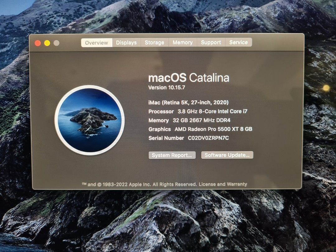 iMac 2020, 27-inch (Category: Desktops) located in Mandaluyong City. Submitted by keiomochi (Listing ID 1214991767, Image 3). Description: - Processor: 3.8 ghz 8 core intel, I7 - Memory: 32 GB Ram - Graphics: AMD Radeon 8GB - HD space: 1Tb - Keyboard and mouse are included with box - Still operating smoothly and exterior looks new - Feel free to message me for any inquiry or question - RFS: switch back to laptop - Open to negotiate price.