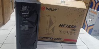 Inplay Meteor 03 ATX MicroATX Mini ITX Tempered Glass PC Case Black