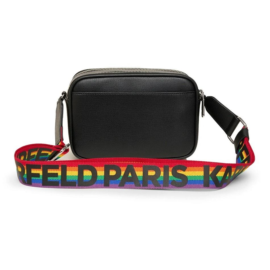 (INSTOCK) Karl Lagerfeld Maybelle Black Rainbow Strap Camera Bag