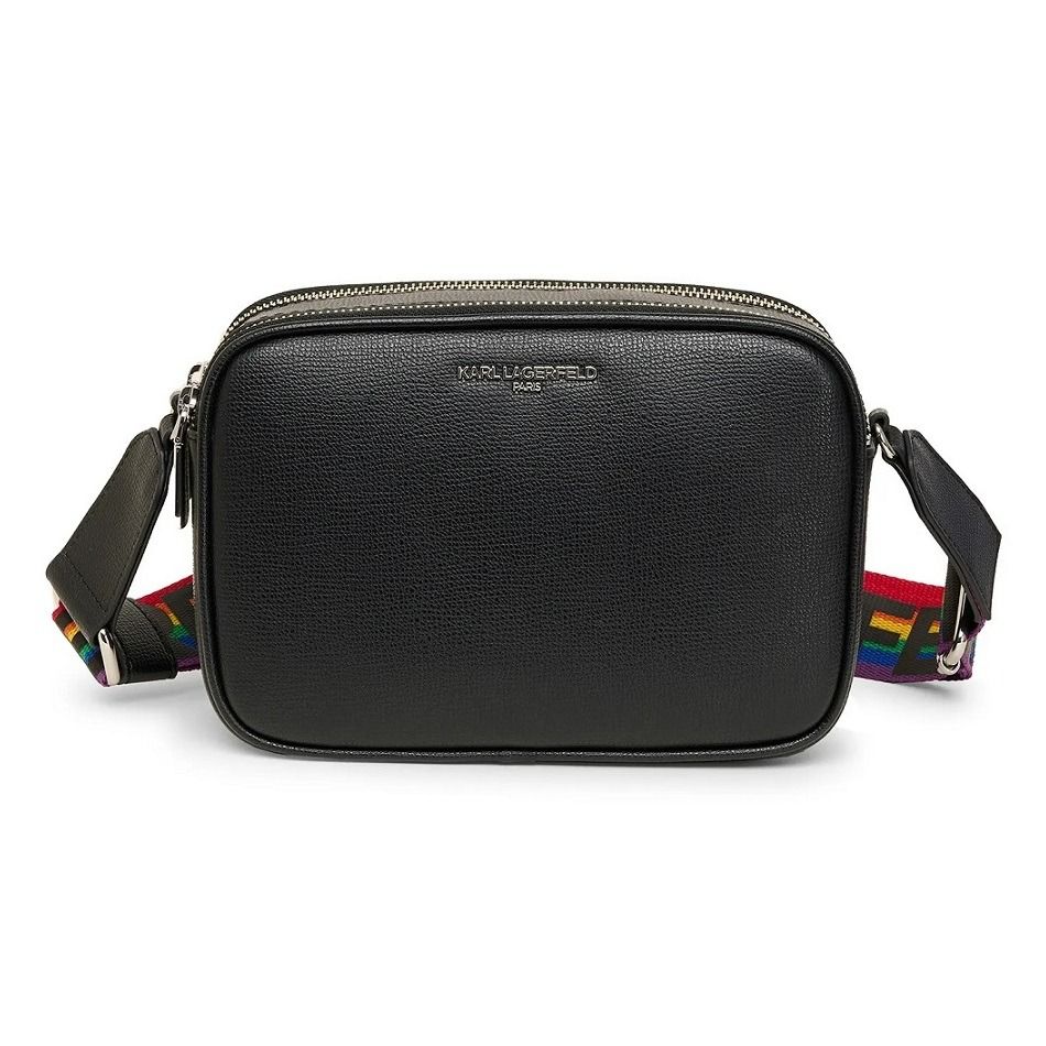 (INSTOCK) Karl Lagerfeld Maybelle Black Rainbow Strap Camera Bag
