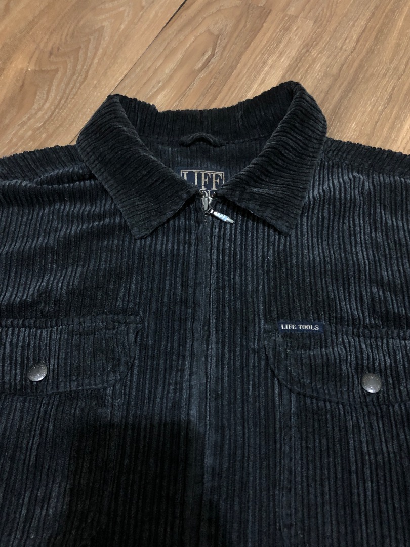 Jacket Corduroy Two Pocket, Fesyen Pria, Pakaian , Baju Luaran di Carousell