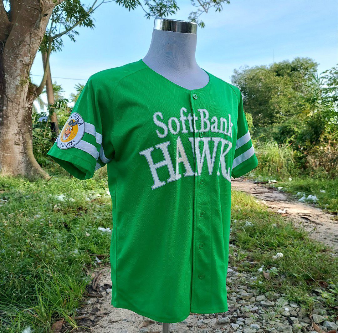 Japan Softbank hawks fukuoka Japan baseball jersey MLB NPB, Men's