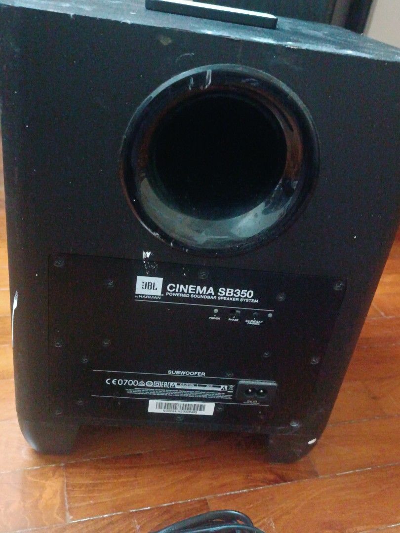 JBL wireless subwoofer for JBL cinema SB350, Audio, Soundbars, Speakers