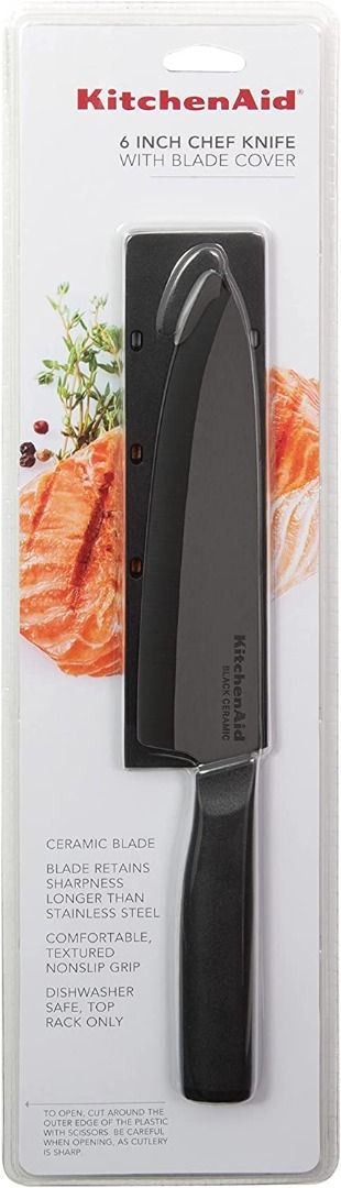Kitchenaid Classic Ceramic Chef Knife with Blade Cover, 8-inch