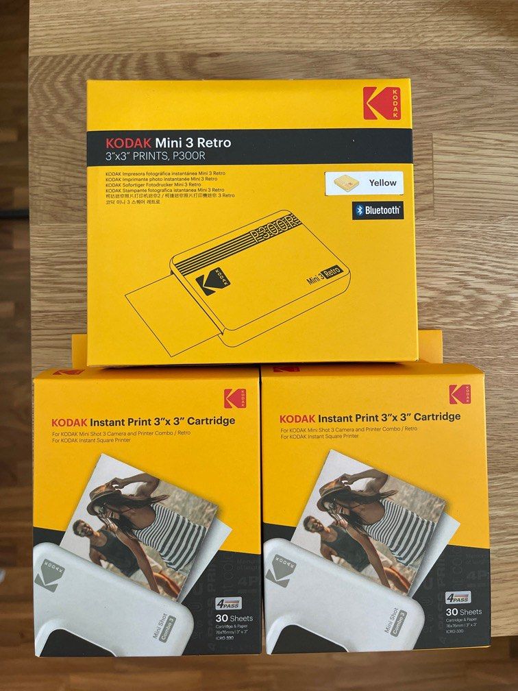 Kodak Mini 3 Retro (Yellow), Computers & Tech, Printers, Scanners