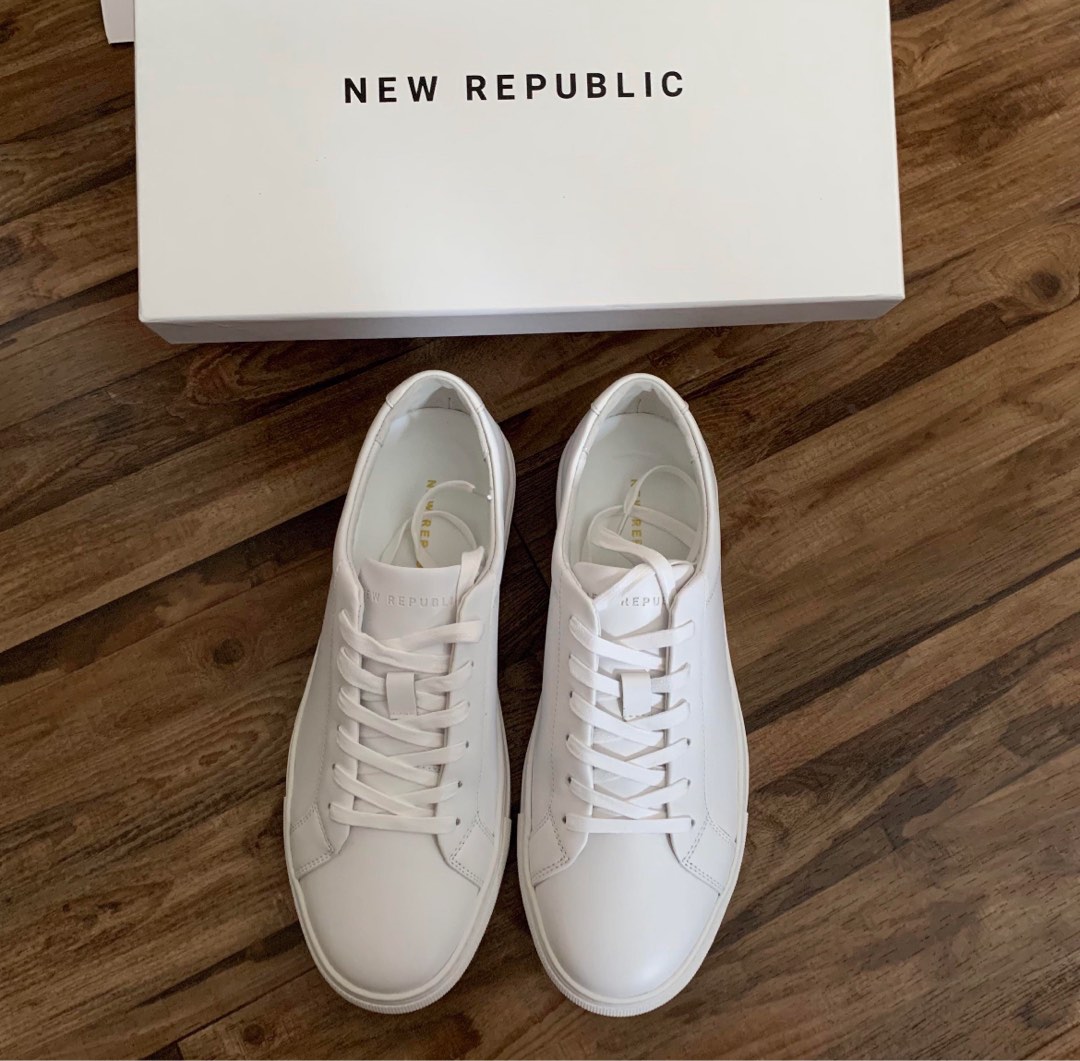 Kurt Leather Sneaker All White Men s Fashion Footwear Sneakers