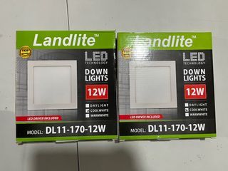 Landlite Down Lights DL11-170-12W Cool White
