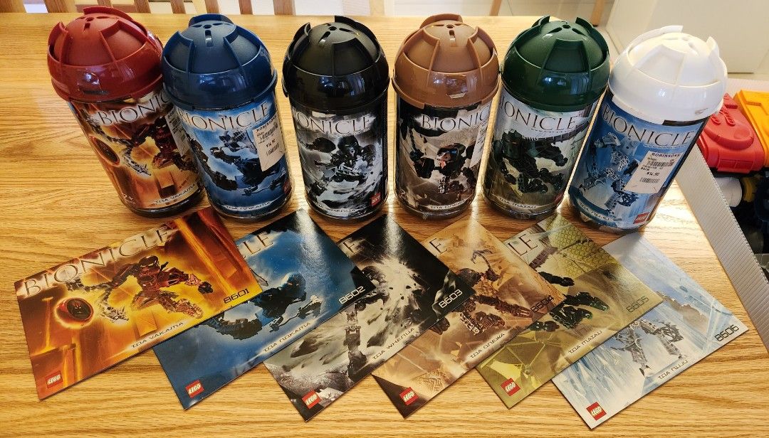 LEGO BIONICLE 8601, 8602, 8603, 8604, 8605, 8606