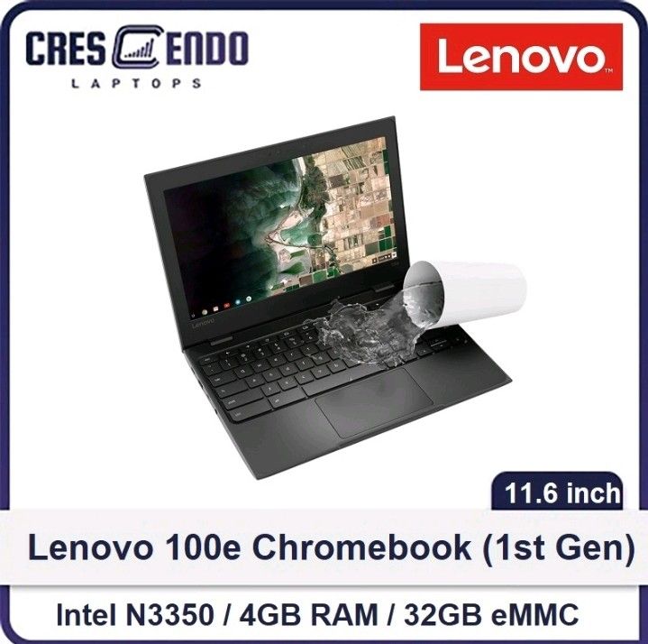 Chr Computer Lenovo Laptop / Lenovo 100e ChromeBook Laptop/ Intel Celeron N3350/ 4GB ...