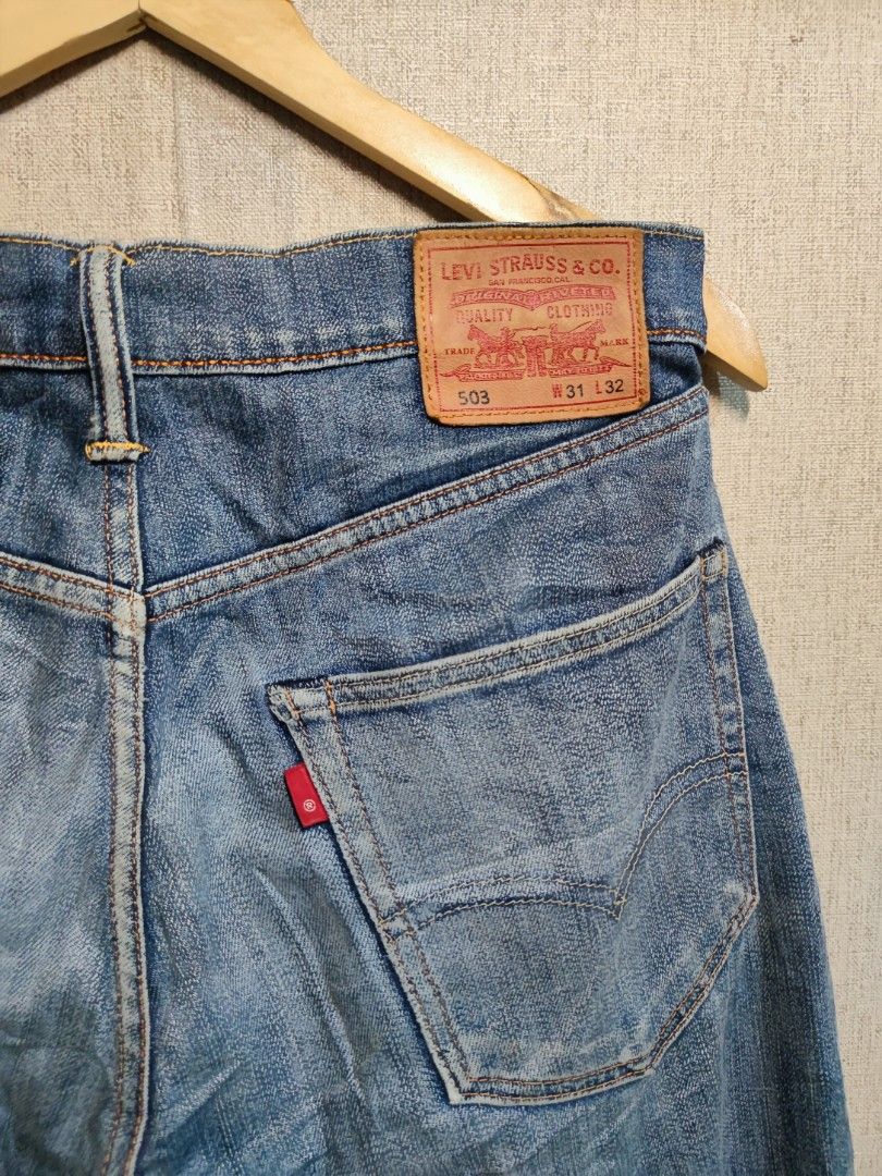 Levis 503 Blank tag, Men's Fashion, Bottoms, Jeans on Carousell