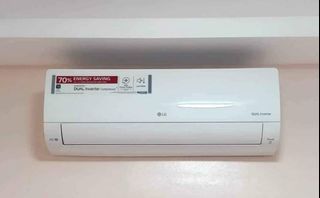LG DUAL INVERTER SPLIT TYPE UNIT AND WITH INSTALLATION