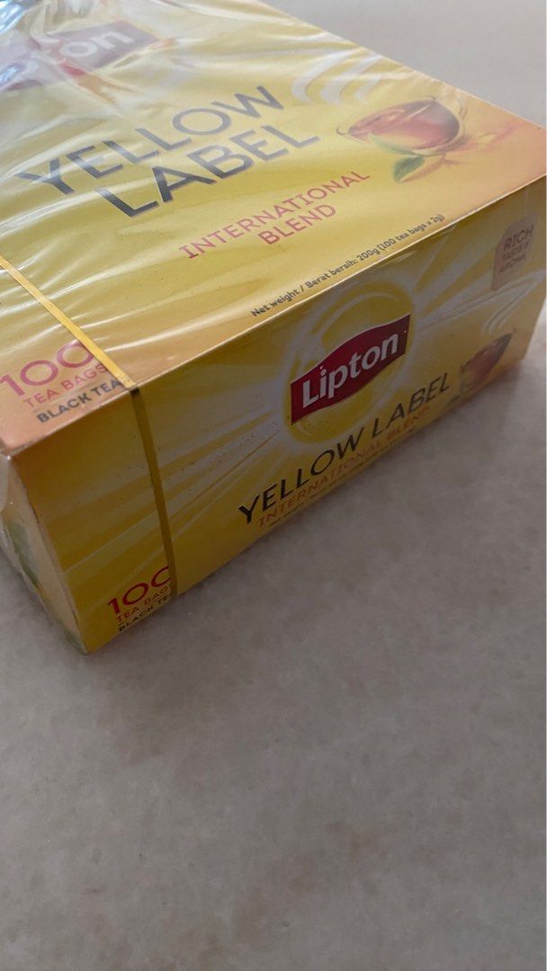 Lipton Yellow Label Black Tea (100 tea bags), Food & Drinks ...