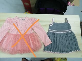 Little toddler girl Organza knit dress
