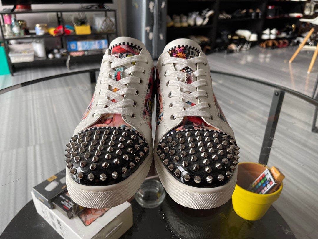 Louboutin junior spike Luxury Sneakers Footwear on Carousell