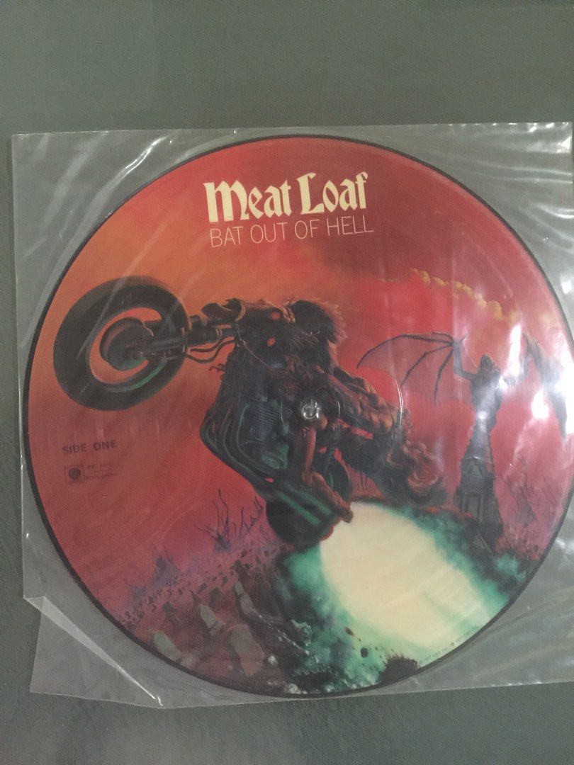 Lp Meatloaf (Bat Out Of Hell) picture disc, Hobbies & Toys, Music