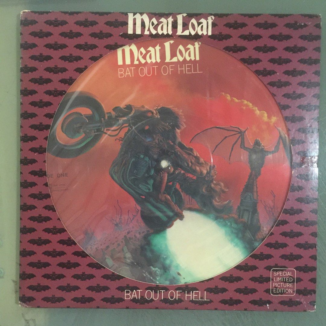 Lp Meatloaf (Bat Out Of Hell) picture disc, Hobbies & Toys, Music
