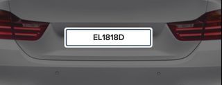 *LTA FEES INCLUDED* EL 1818 D Carplate Number For Sale!