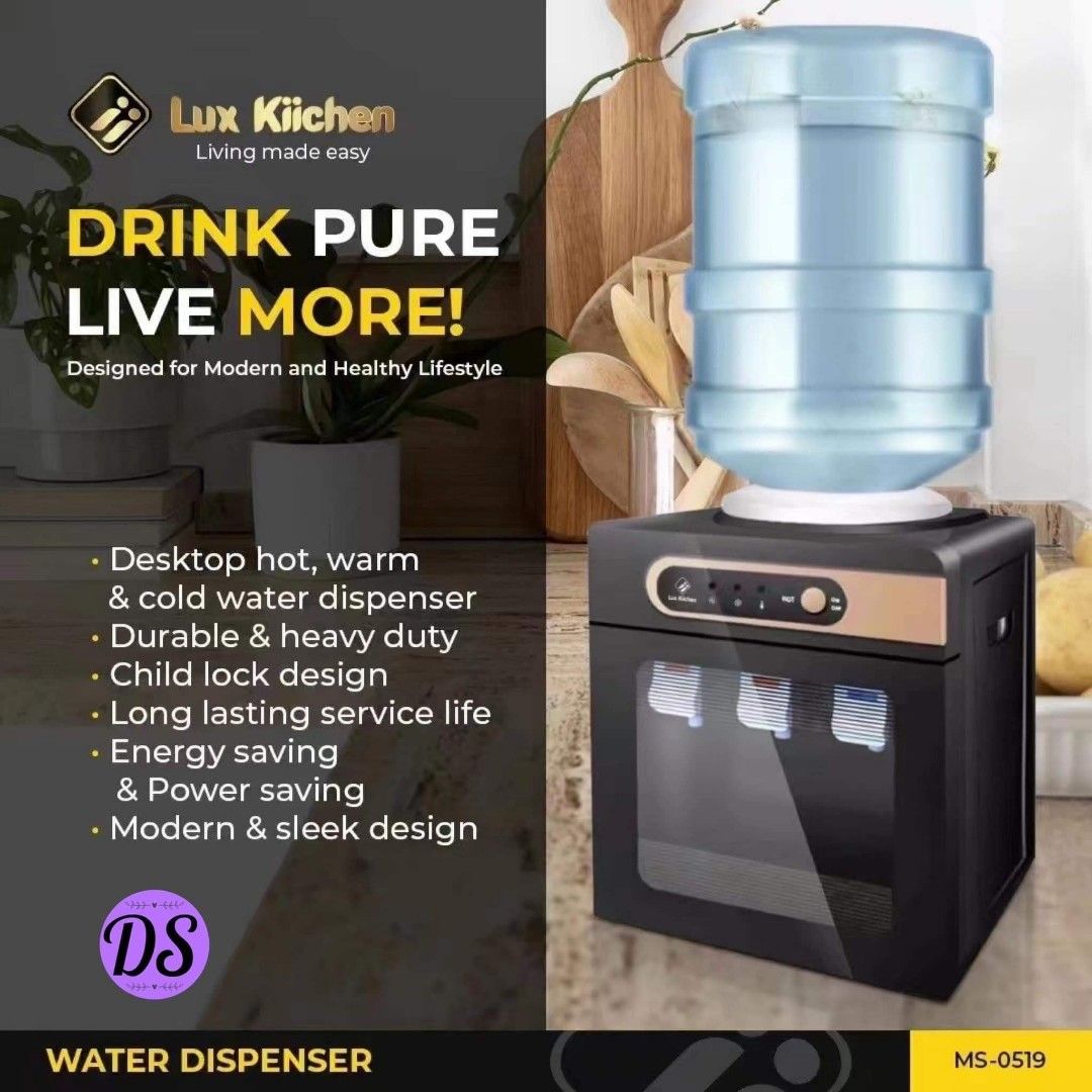 LUX KITCHEN WATER DISPENSER HOT COLD WARM, TV & Home Appliances