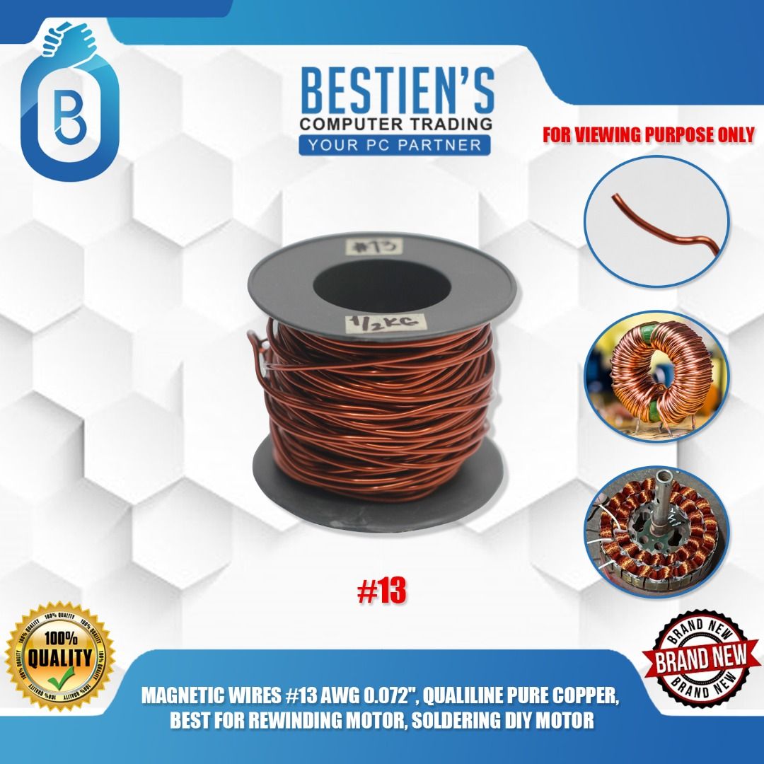 WIRES 13 AWG 0.072", QUALILINE PURE COPPER, BEST FOR