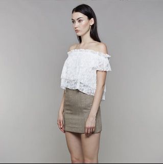 Mds lace off shoulder white sabrina crotchet putih shein summer beachwear beach pomelo