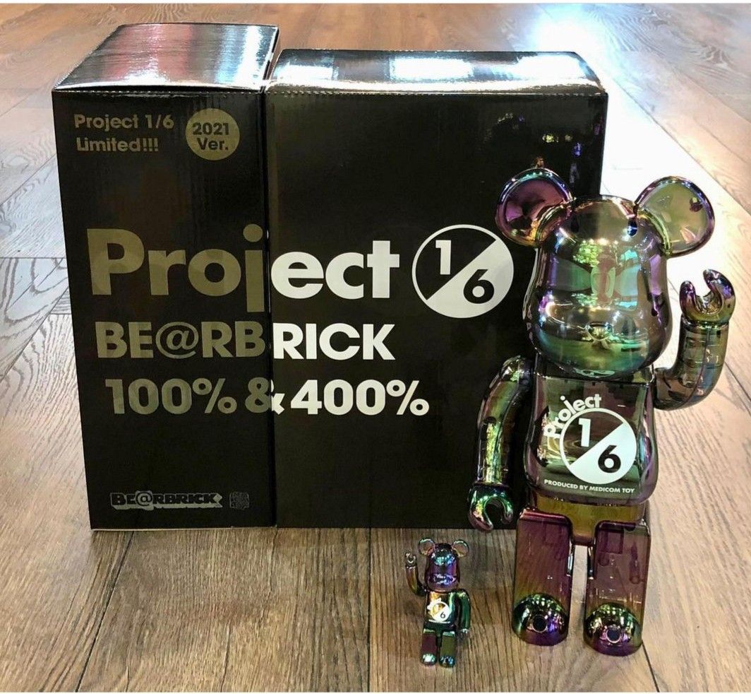 Medicom bearbrick be@rbrick Project 1/6 Black Chrome Ver 黑幻彩
