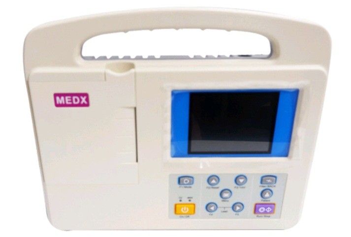 Medx ECG Machine Single Channel (Category: Health Monitors & Weighing Scales) located in Marikina City. Submitted by entropymarketing (Listing ID 1215024224, Image 1). Description: MEDX ECG MACHINE Made in Germany Brandnew Single Channel Pre rder basis Features •Single channel machine with measurement report •Manual,Auto and Arrhythmia analysis mode •Leads off indicator • DC/AC power with built in rechargeable Ni-MHbattery •2 Leads display and ca