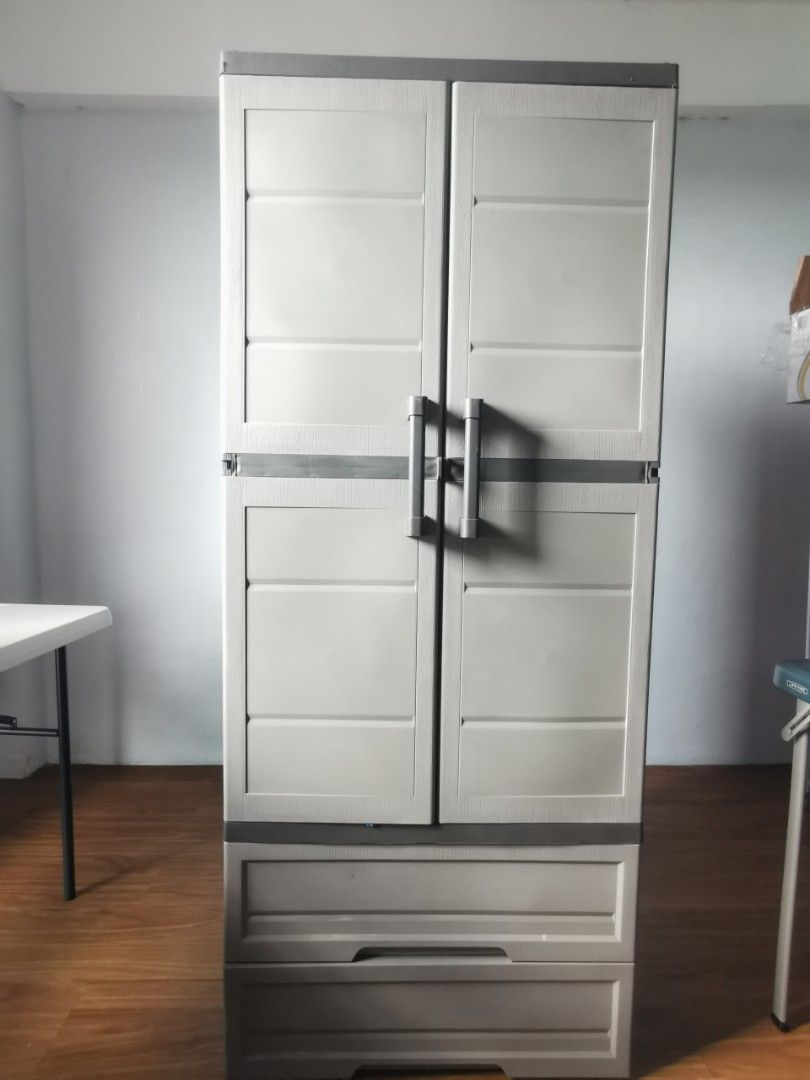 Megabox wardrobe hard plastic clothes on Carousell