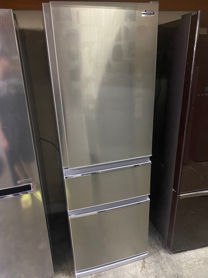 Mitsubishi 3Ticks 3Door INVERTER Bottom Freezer Auto Icemaker Fridge