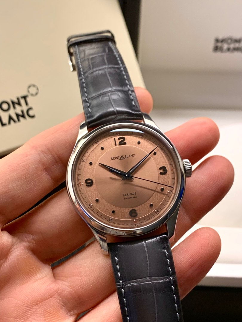 Montblanc heritage sales automatic salmon