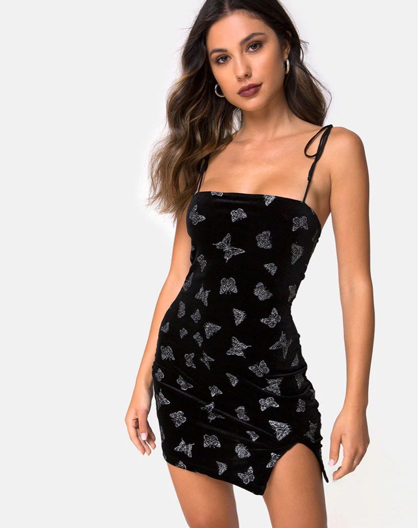 Motel Rocks Verso Butterfly Black Mini Dress, Women's Fashion, Dresses &  Sets, Dresses on Carousell