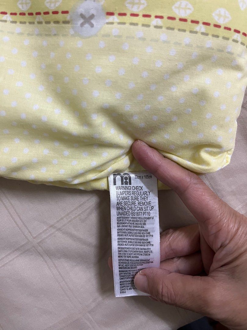 Mothercare Cot Bumper, Babies & Kids, Baby Nursery & Kids Furniture