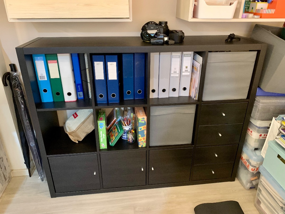 MOVING 16/2 IKEA Kallax book / office shelf, Furniture & Home Living