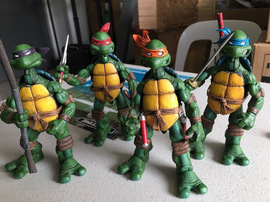 Pack 3 Figurines NECA - Les Tortues Ninja - Tricerato - Neuves