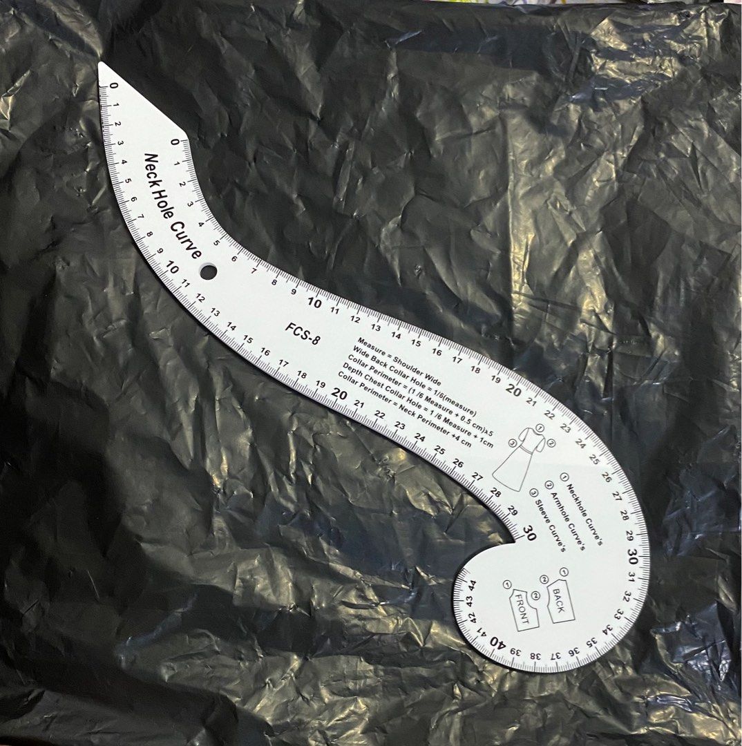 Neck hole curve (Tailor Ruler), Hobbies & Toys, Stationary & Craft ...