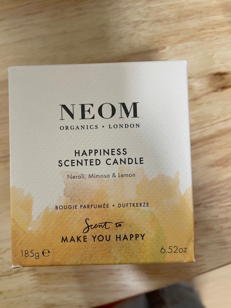 NEOM Happiness Scented Candle, 傢俬＆家居, 家居香薰 Carousell