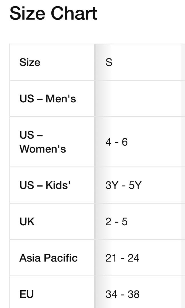 Nike socks men's deals size chart