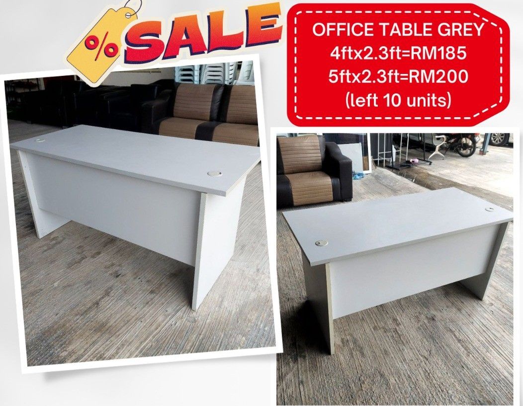 OFFICE TABLE GREY COLOUR, Furniture & Home Living, Furniture, Tables