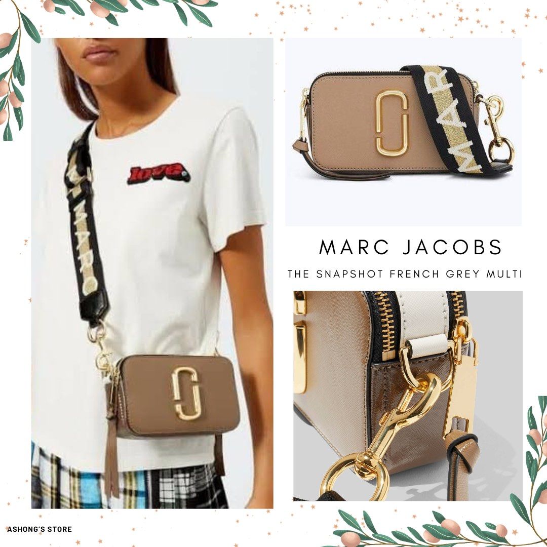 ORIGINAL MARC JACOBS SNAPSHOT FRENCH GREY MULTI