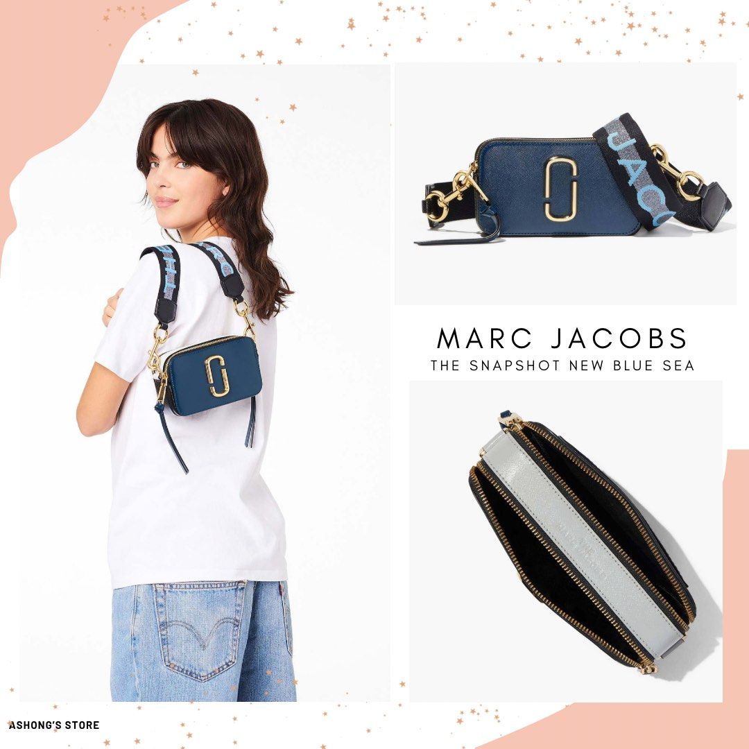 Authentic Marc Jacobs Snapshot New Blue Sea Multi, Luxury, Bags & Wallets  on Carousell