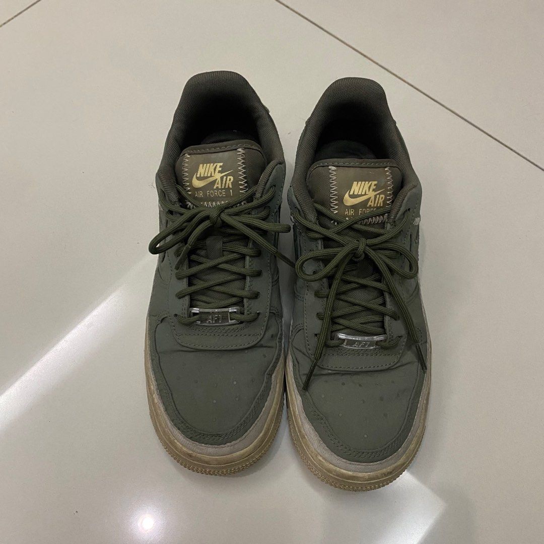 army green air force 1 womens
