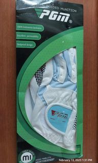 PGM Ladies Golf Gloves Light Blue Medium 20 Right Handed