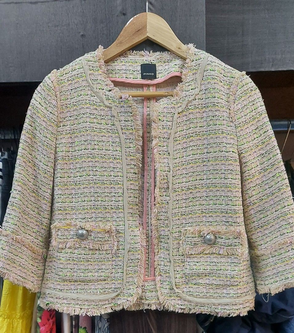 Pinko tweed jacket hotsell