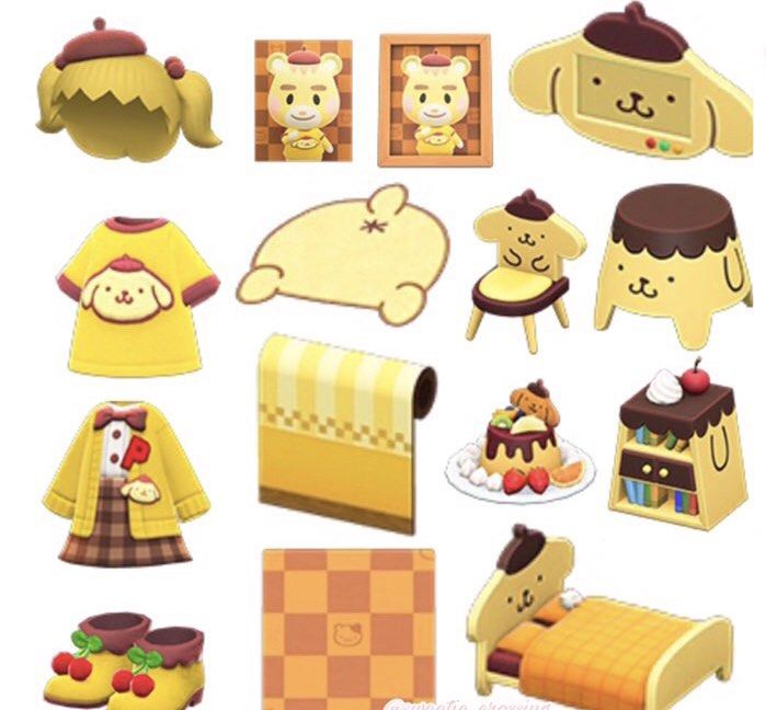 Pompompurin Sanrio Items (Animal Crossing New Horizons), Video Gaming